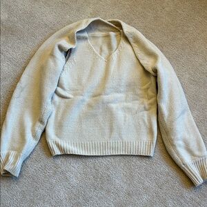 Moia wool cream two piece set knitwear